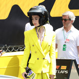Monaco Grand Prix Lily Collins Blazer