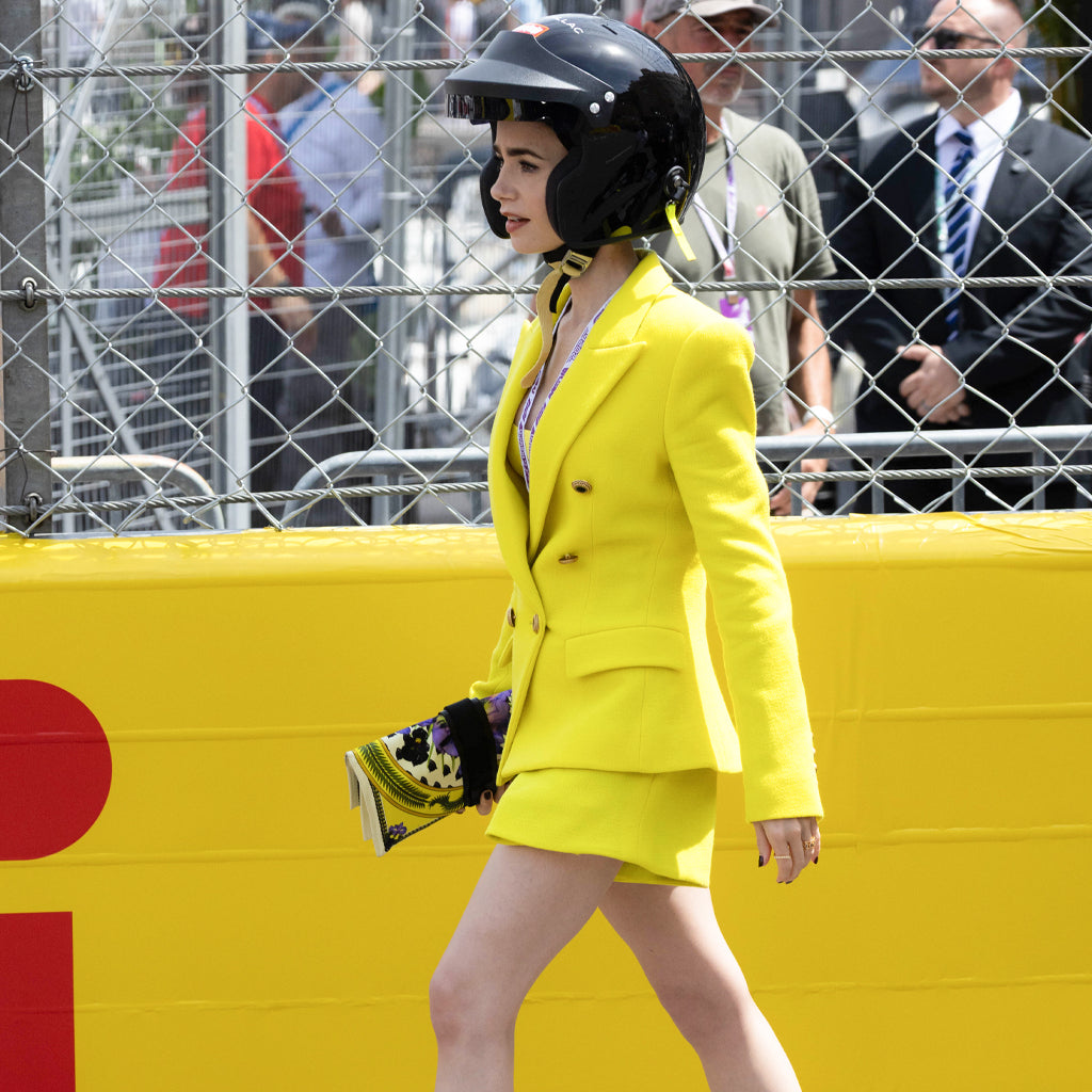 Monaco Grand Prix Lily Collins Blazer