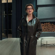 Lucky S01 Annette Bening Leather Coat