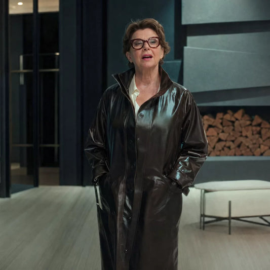 Lucky S01 Annette Bening Leather Coat
