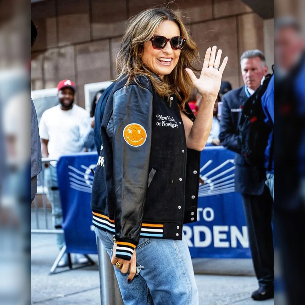 Mariska Hargitay Knicks Black Jacket