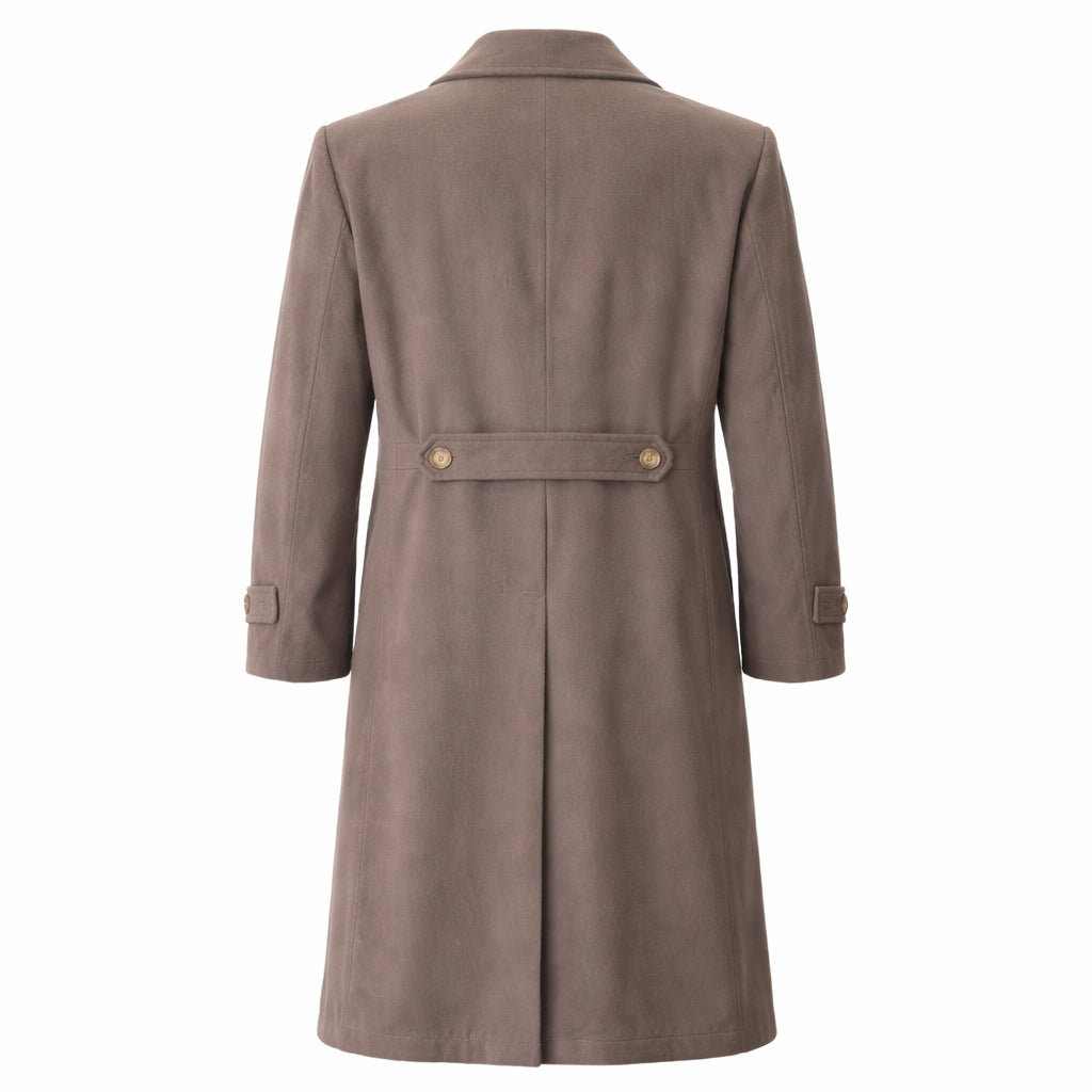 Kennedy S01 Michael Fassbender Brown Coat
