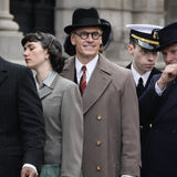 Kennedy S01 Michael Fassbender Brown Coat