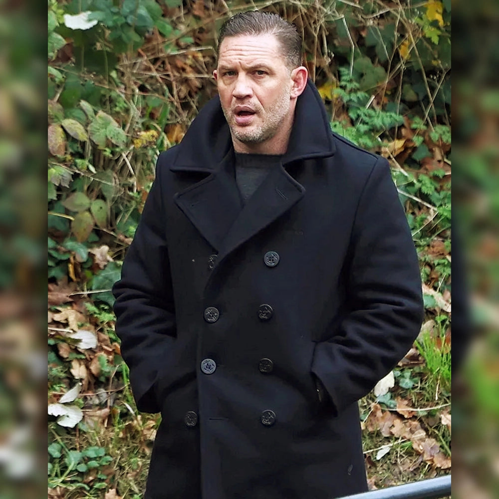 Tom Hardy MobLand Black Coat