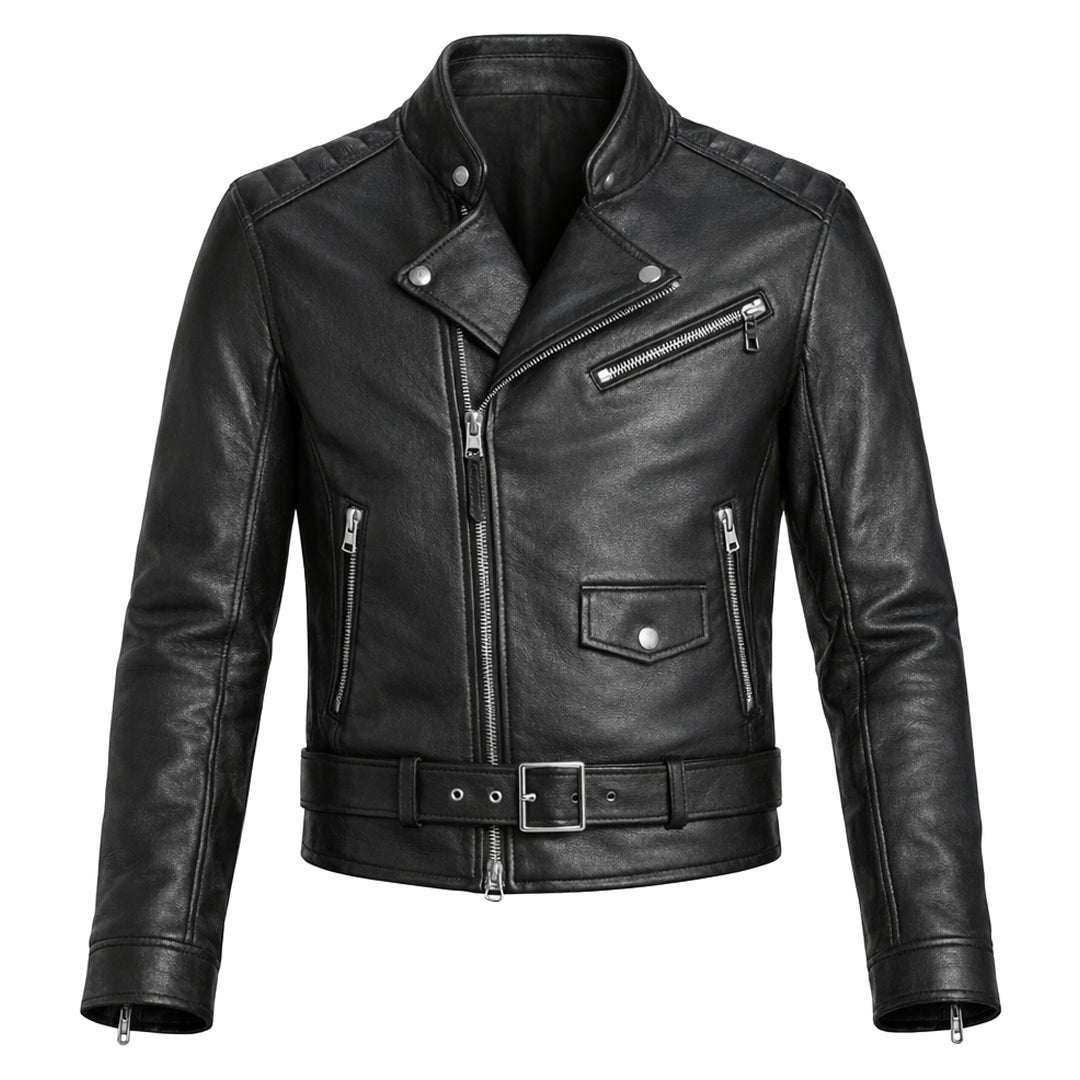 Modern Black Leather Jacket