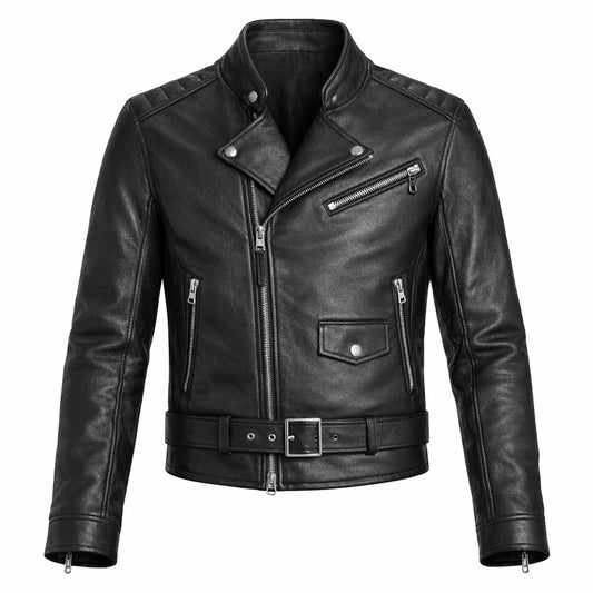 Modern Black Leather Jacket