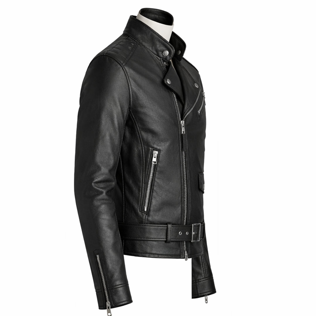 Modern Black Leather Jacket