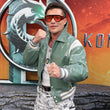 Mortal Kombat II Premiere Ludi Lin Green Jacket