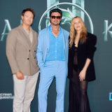 Mortal Kombat II Premiere Karl Urban Blue Blazer