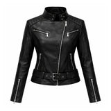 Motorcycle Quilted Leather Jacket