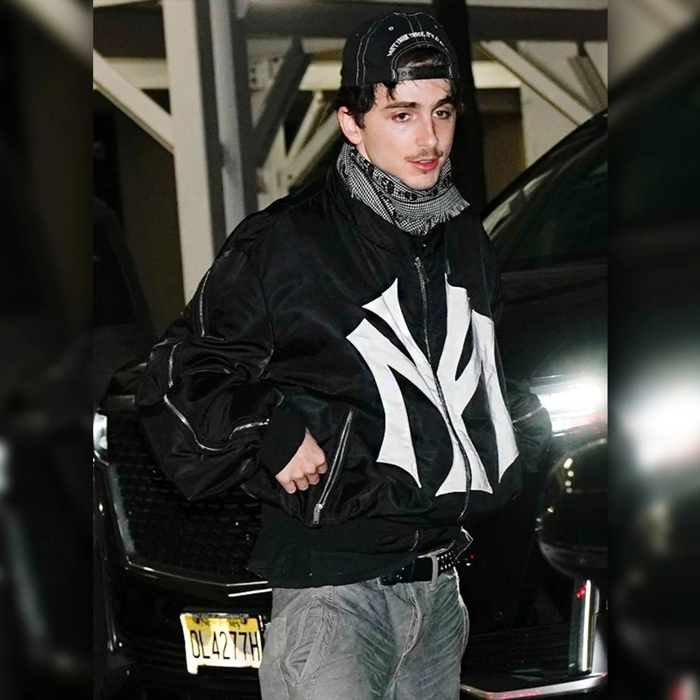 Timothée Chalamet Mowalola My City Black Jacket