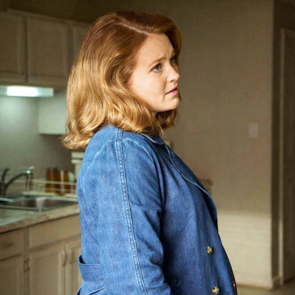 Kathleen Kenny NCIS Origins S02 Blue Denim Blazer