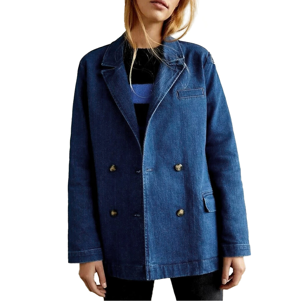 Kathleen Kenny NCIS Origins S02 Blue Denim Blazer