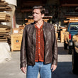 Shea Buckner NCIS Origins S02 Brown Jacket