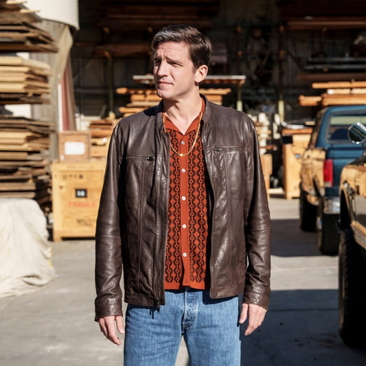 Shea Buckner NCIS Origins S02 Brown Jacket