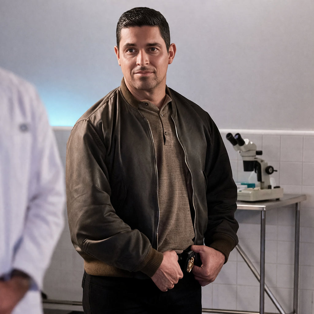 Wilmer Valderrama NCIS S23 Green Jacket