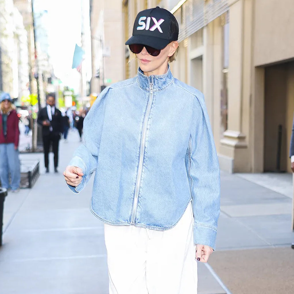 NY City Charlize Theron Denim Jacket