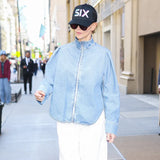 NY City Charlize Theron Denim Jacket