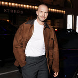 NY City Nicholas Hoult Brown Jacket