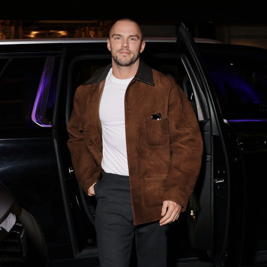 NY City Nicholas Hoult Brown Jacket