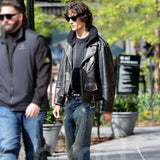 NY City 2026 Sombr Black Moto Jacket