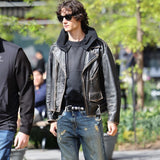NY City 2026 Sombr Black Moto Jacket