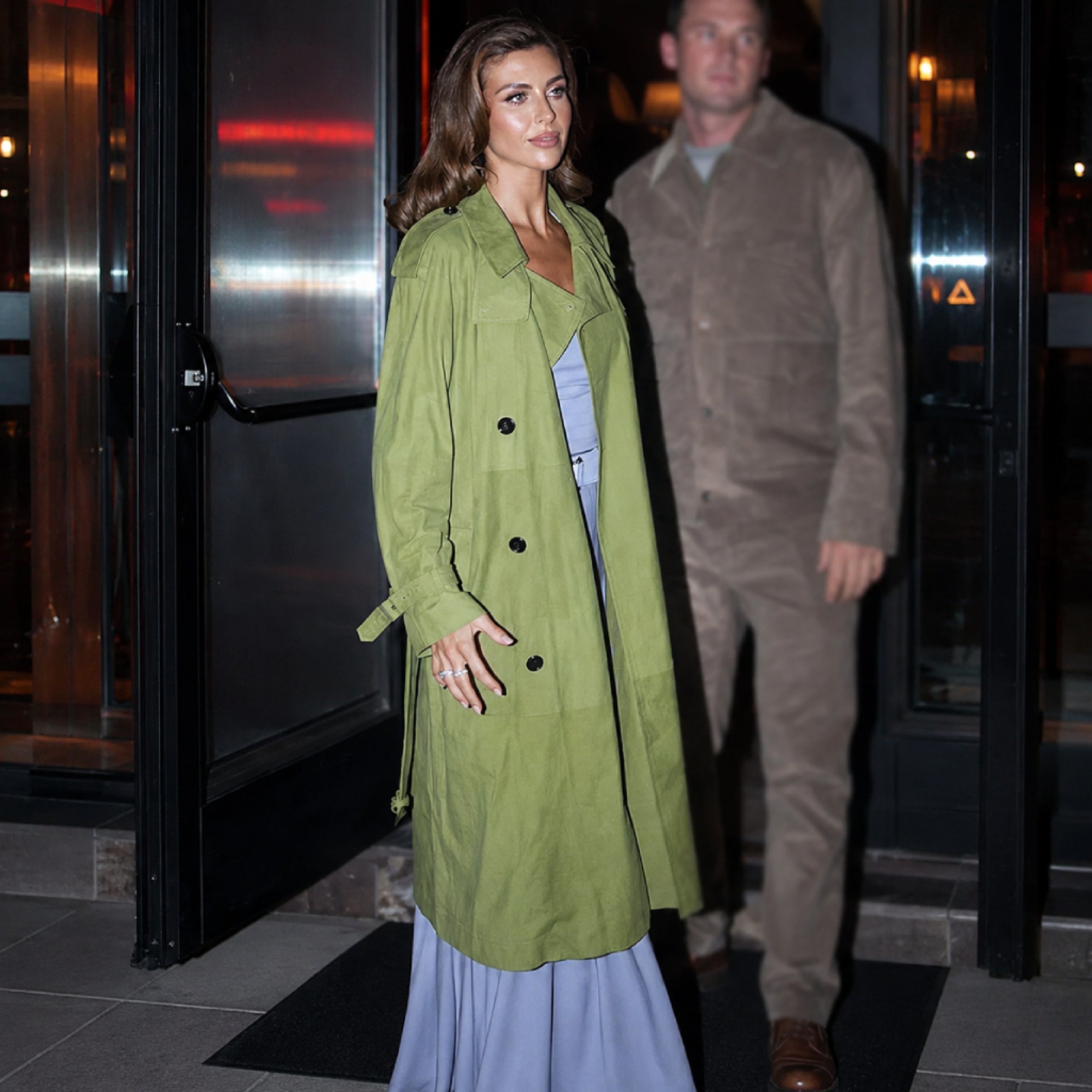 NYC Dinner Event 2026 Paige Lorenze Green Coat