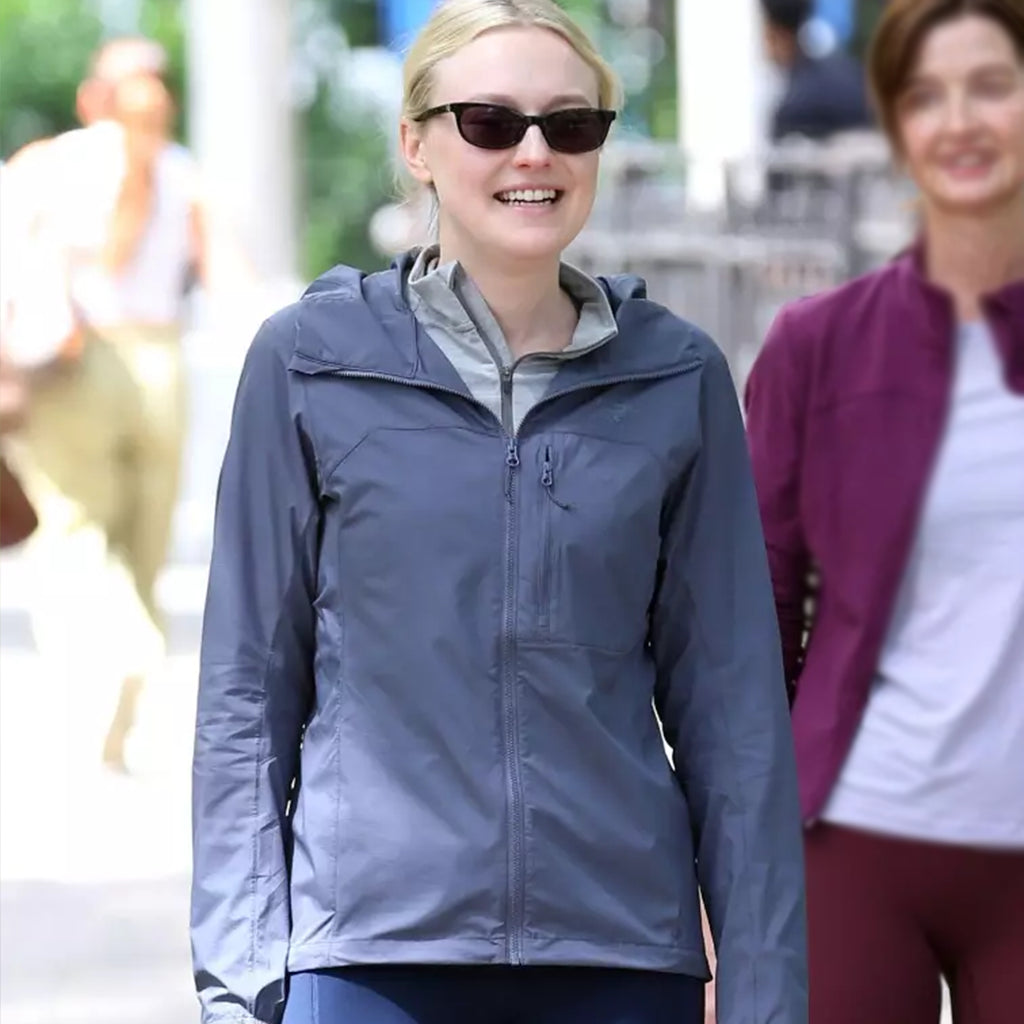 Ella Morgan S01 Dakota Fanning Hooded Jacket