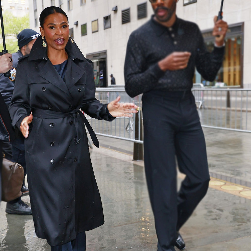 NYC 2026 Nia Long Black Coat