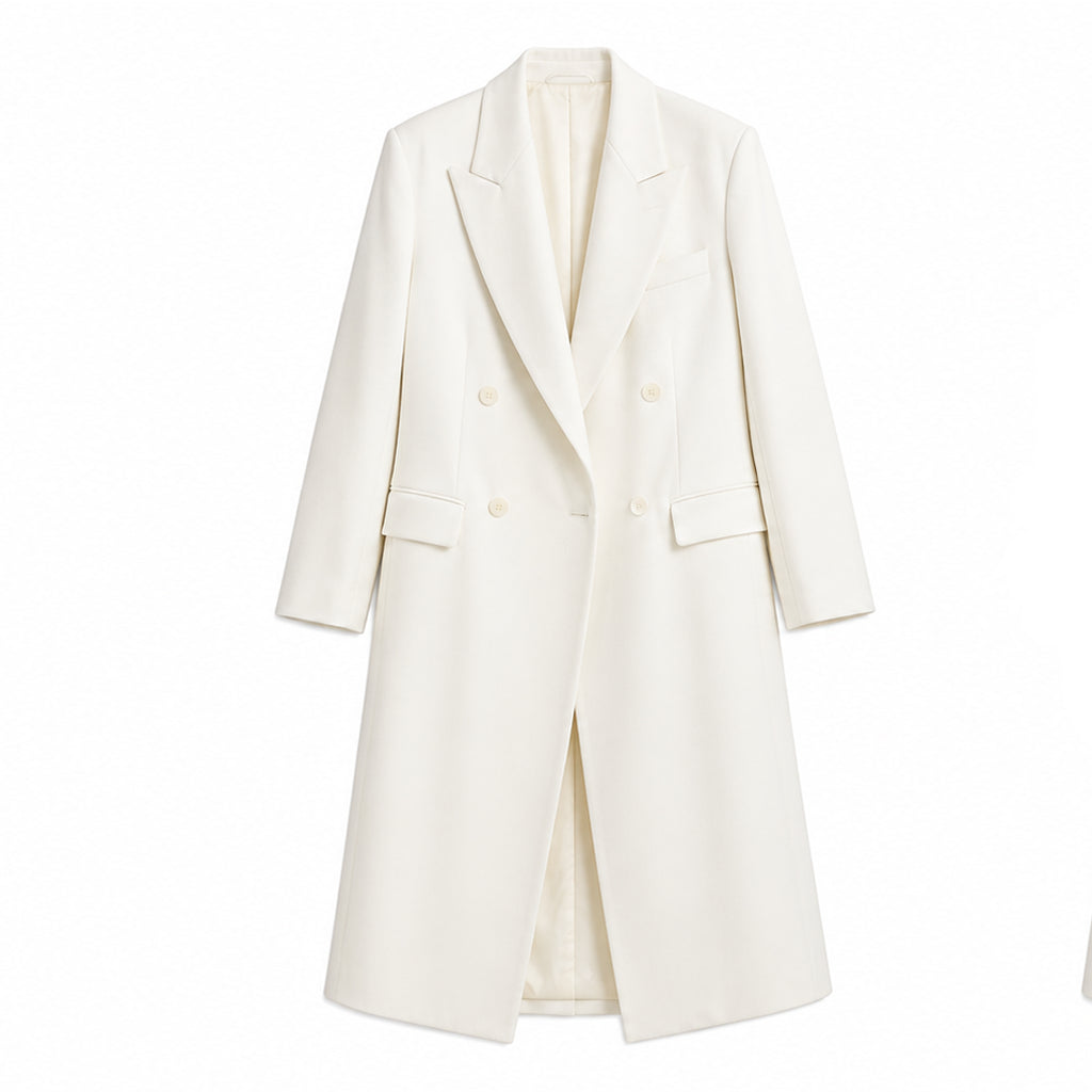 Nice Airport France Heidi Klum White Coat