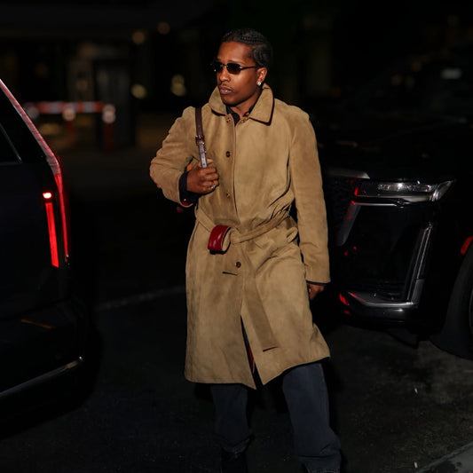 Night Out NYC ASAP Rocky Brown Coat