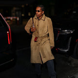 Night Out NYC ASAP Rocky Brown Coat