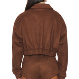 Hannah Wells Off Campus S01 Suede Jacket