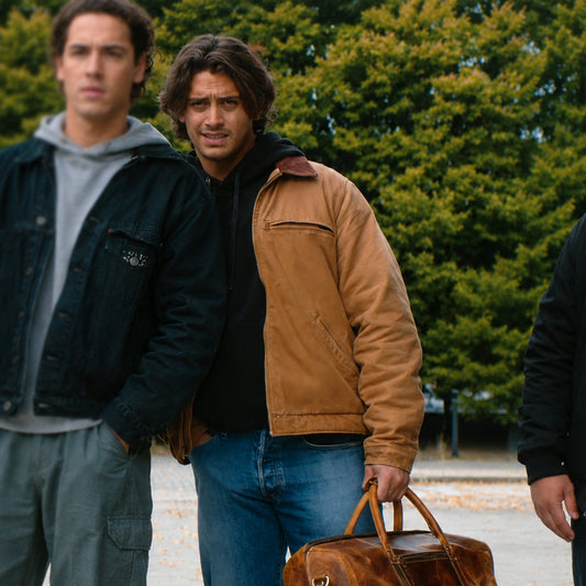 Off Campus S01 John Logan Brown Jacket