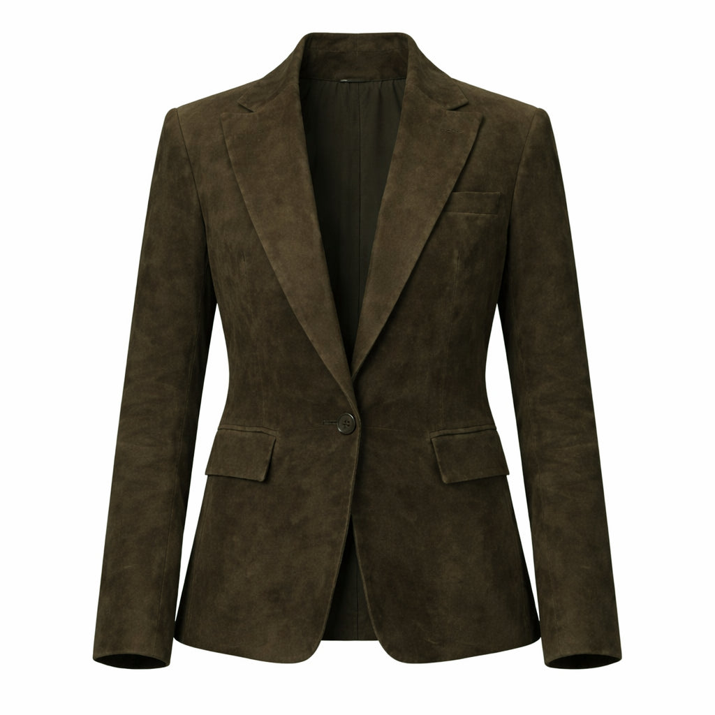Law and Order SVU S27 Mariska Hargitay Suede Leather Blazer
