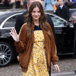 Paris Fashion Week Barbara Palvin Brown Jacket