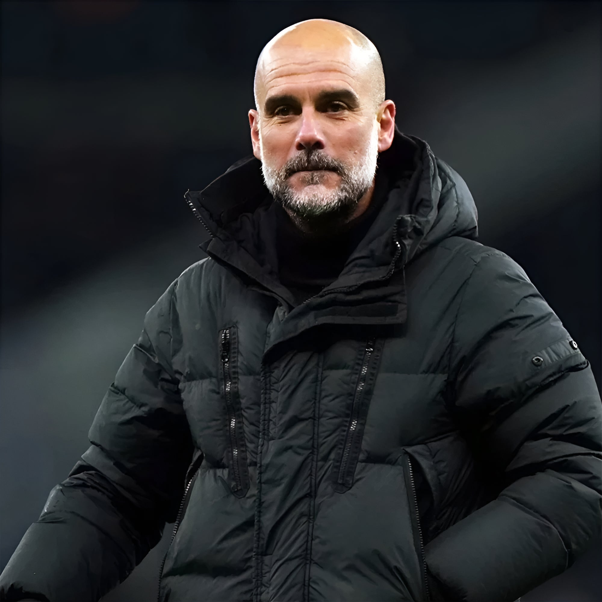 Pep Guardiola Black Coat