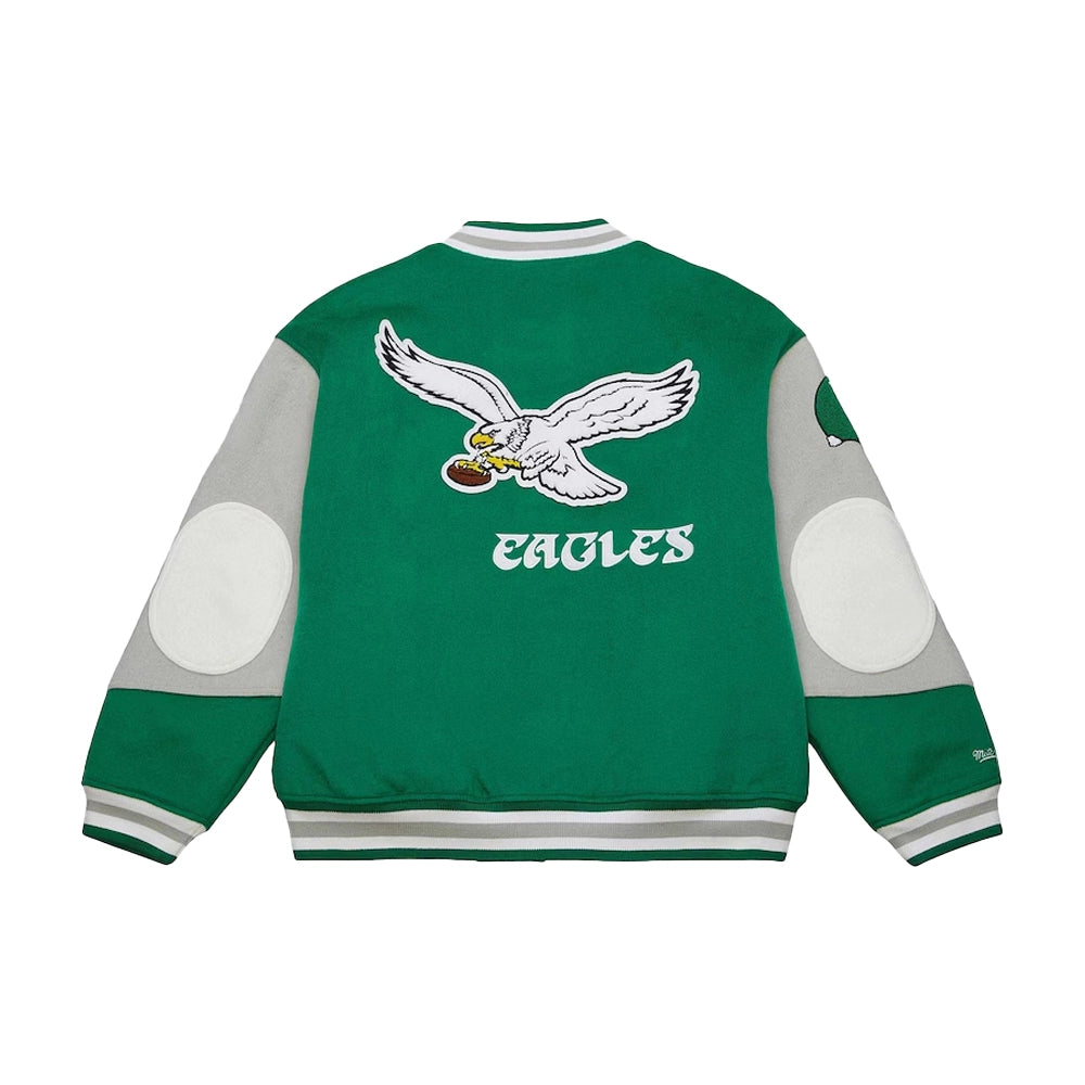 90s Eagles Letterman Green Jacket