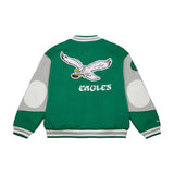 90s Eagles Letterman Green Jacket