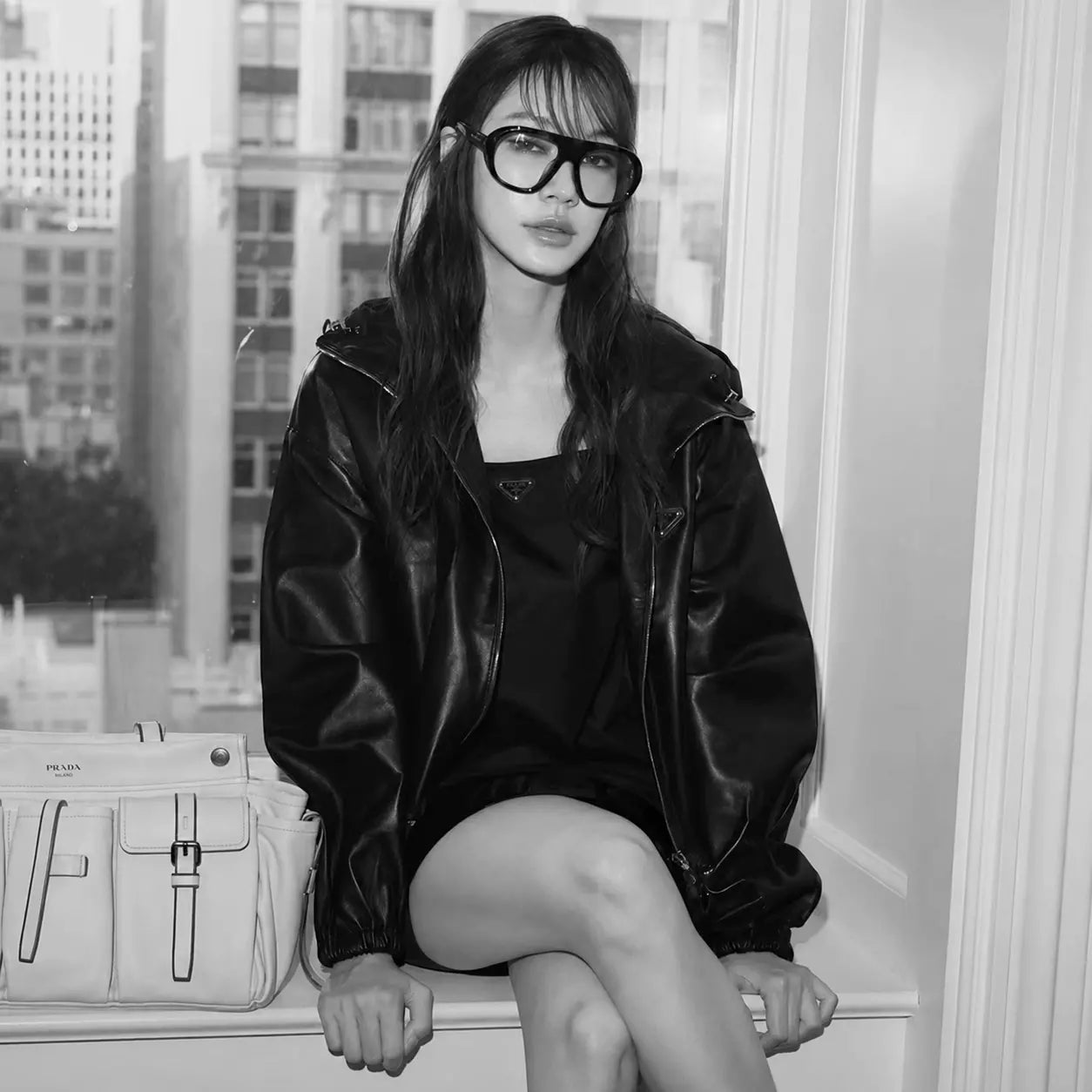 Tipnaree Weerawatnodom Prada Mode Leather Jacket
