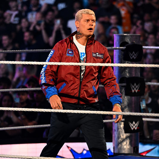 Smack­Down 2026 Cody Rhodes Red Jack­et