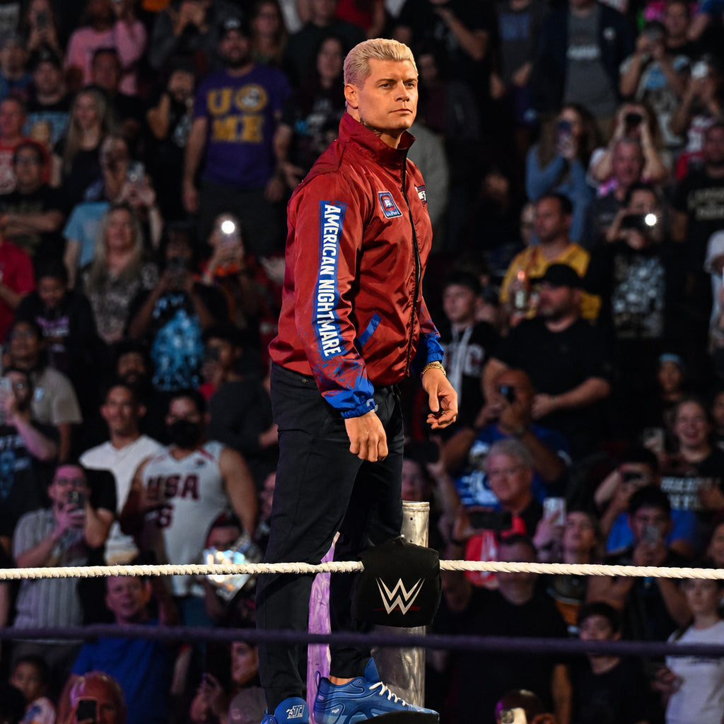 Smack­Down 2026 Cody Rhodes Red Jack­et