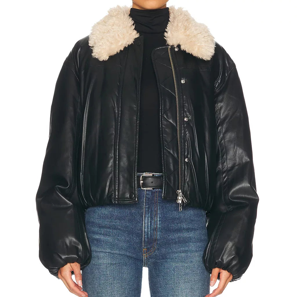 Heidi Grace Ransom Canyon S02 Black Shearling Jacket