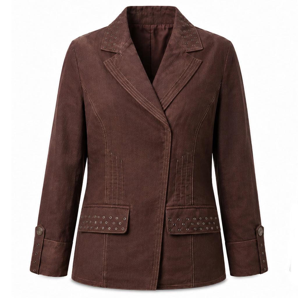 Claire Rushbrook Rivals S02 Brown Blazer