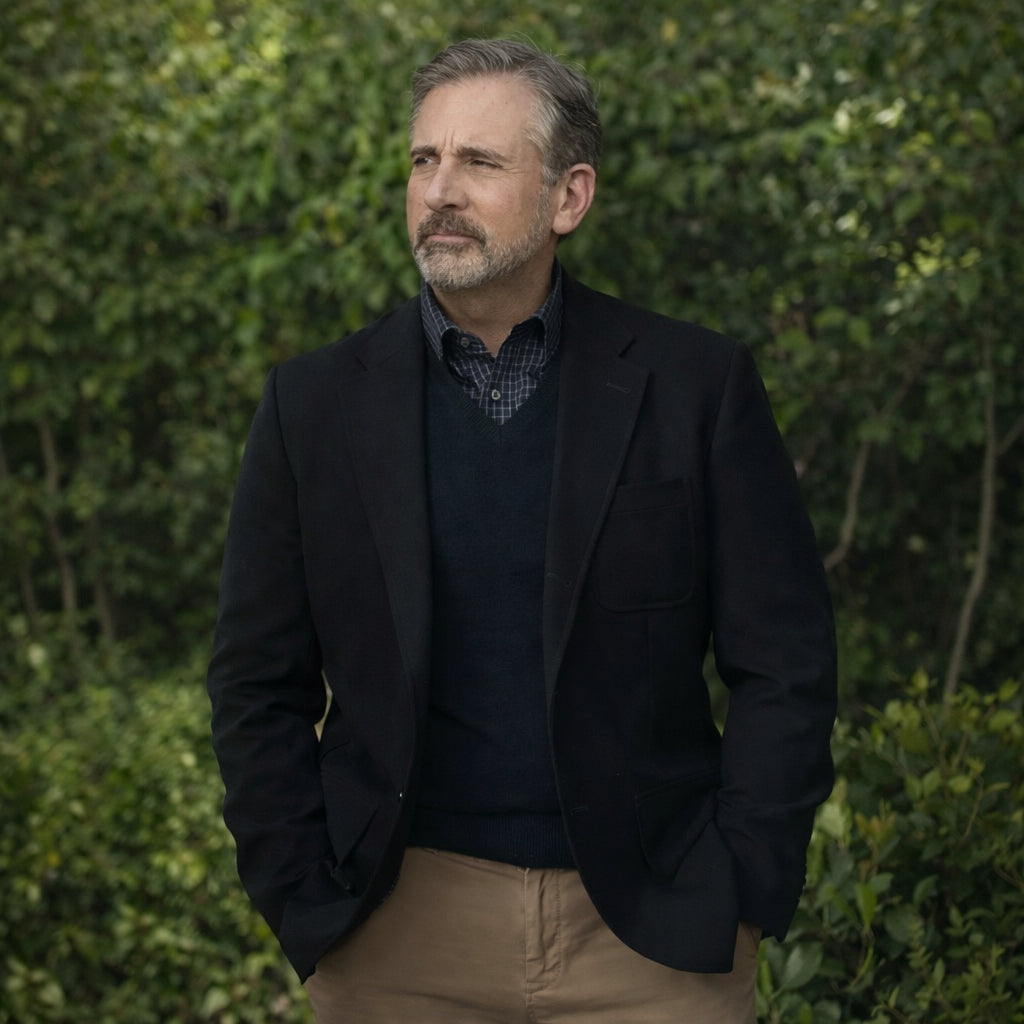 Steve Carell Rooster Black Blazer