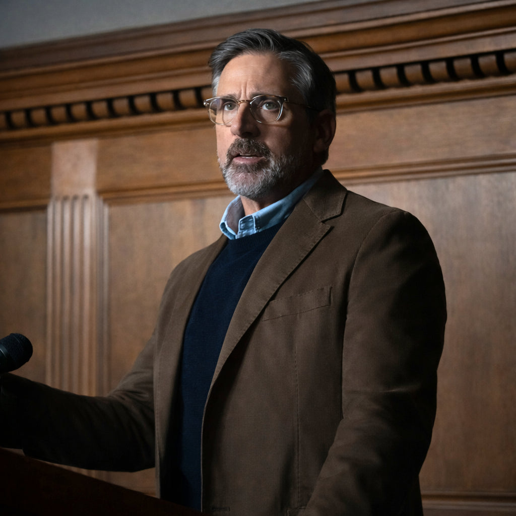 Rooster Steve Carell Brown Blazer