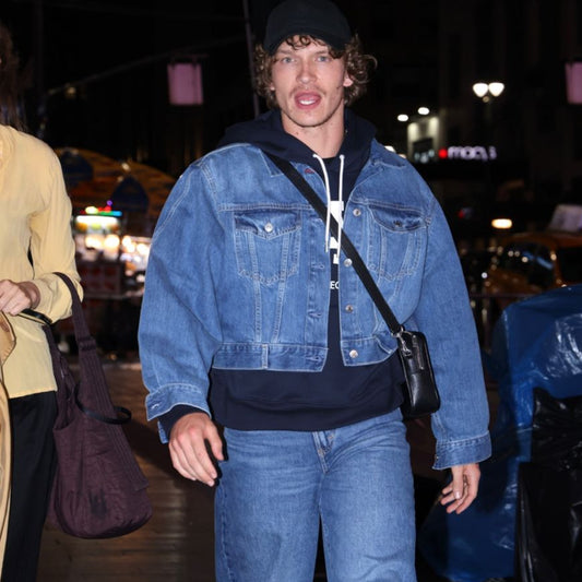 SNL After Party 2026 Connor Storrie Denim Jacket
