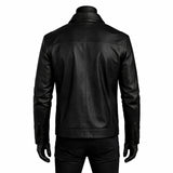 Simple Black Leather Jacket