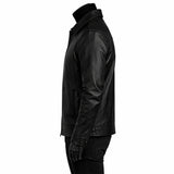 Simple Black Leather Jacket