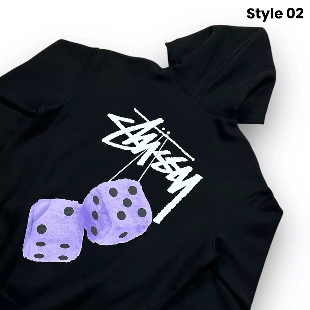 Dice Slim Fit Black Hoodie